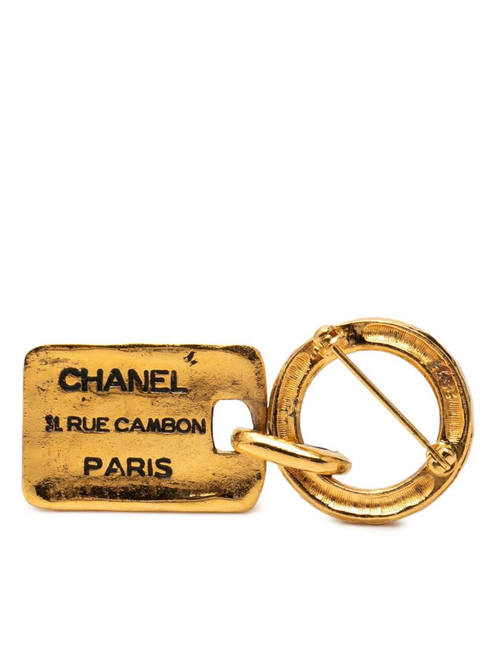 Chanel Cc Logo Brooch Metal #276144C66B - Picture 2 of 3